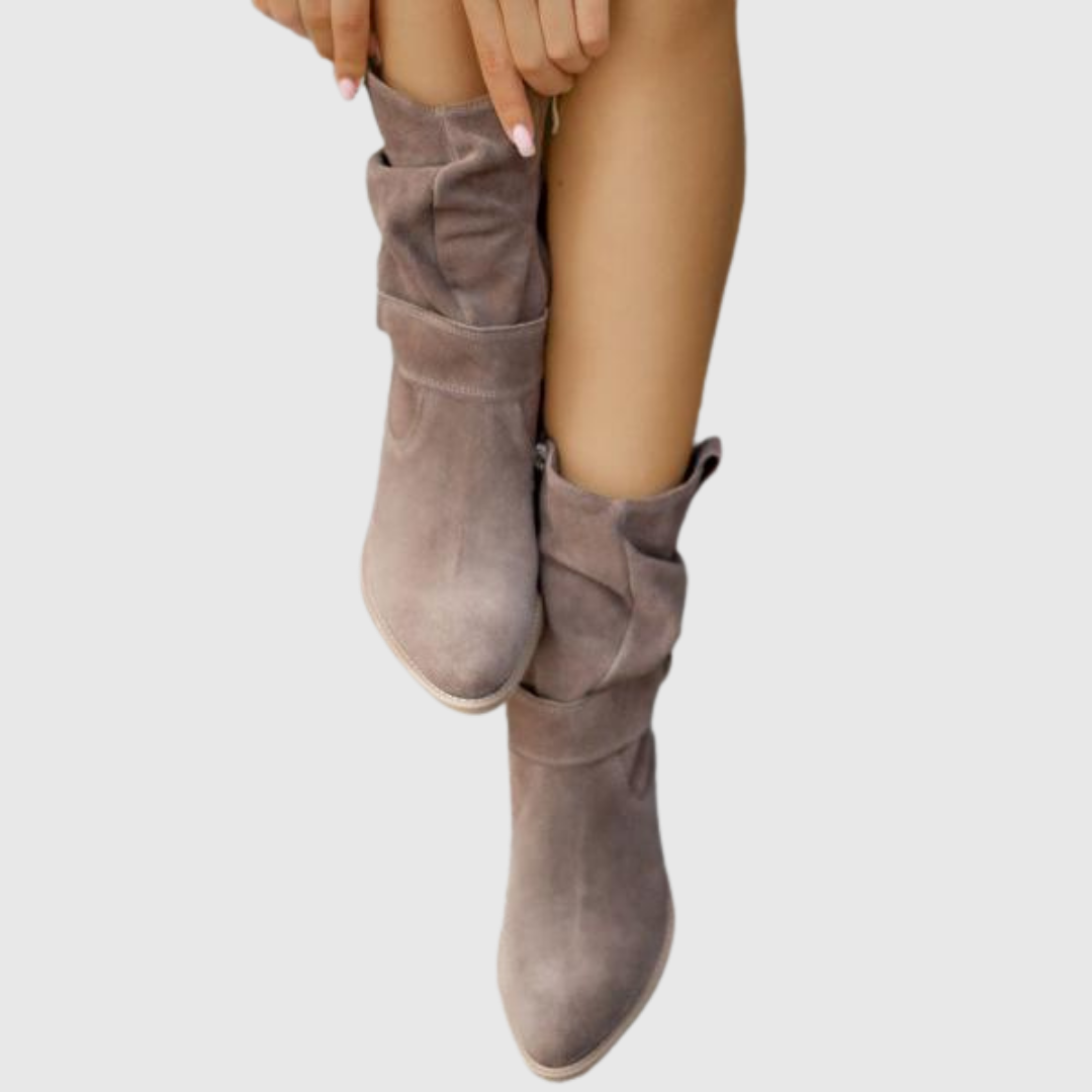 Women's Suede Boots — CORISSA