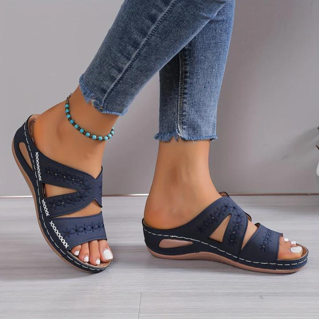 Rowena London women's orthopaedic comfort sandals with cushioned arch support