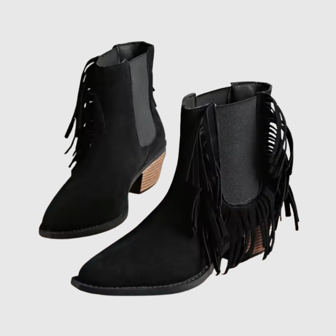 Women's Suede Boots — OLIVINE