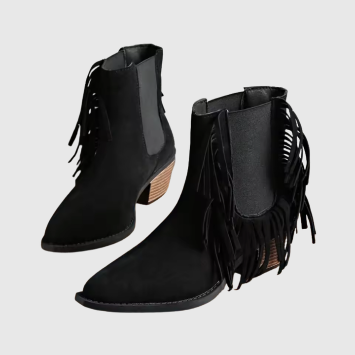 Women's Suede Boots — OLIVINE