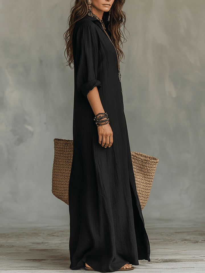 Women's Maxi Dresses — Timeless Button Maxi Dress
