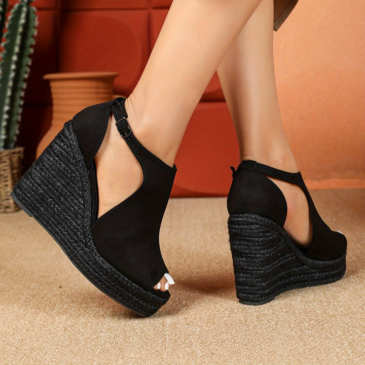 Estella Heeled Sandals with Flexible Strap and Cushioned Support