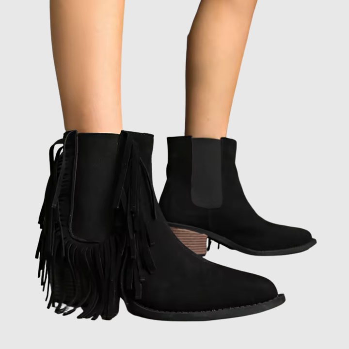 Women's Suede Boots — OLIVINE