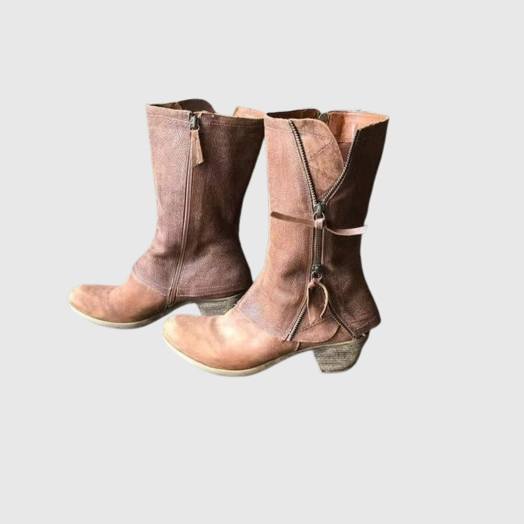 Women's Leather Boots — TAMERA