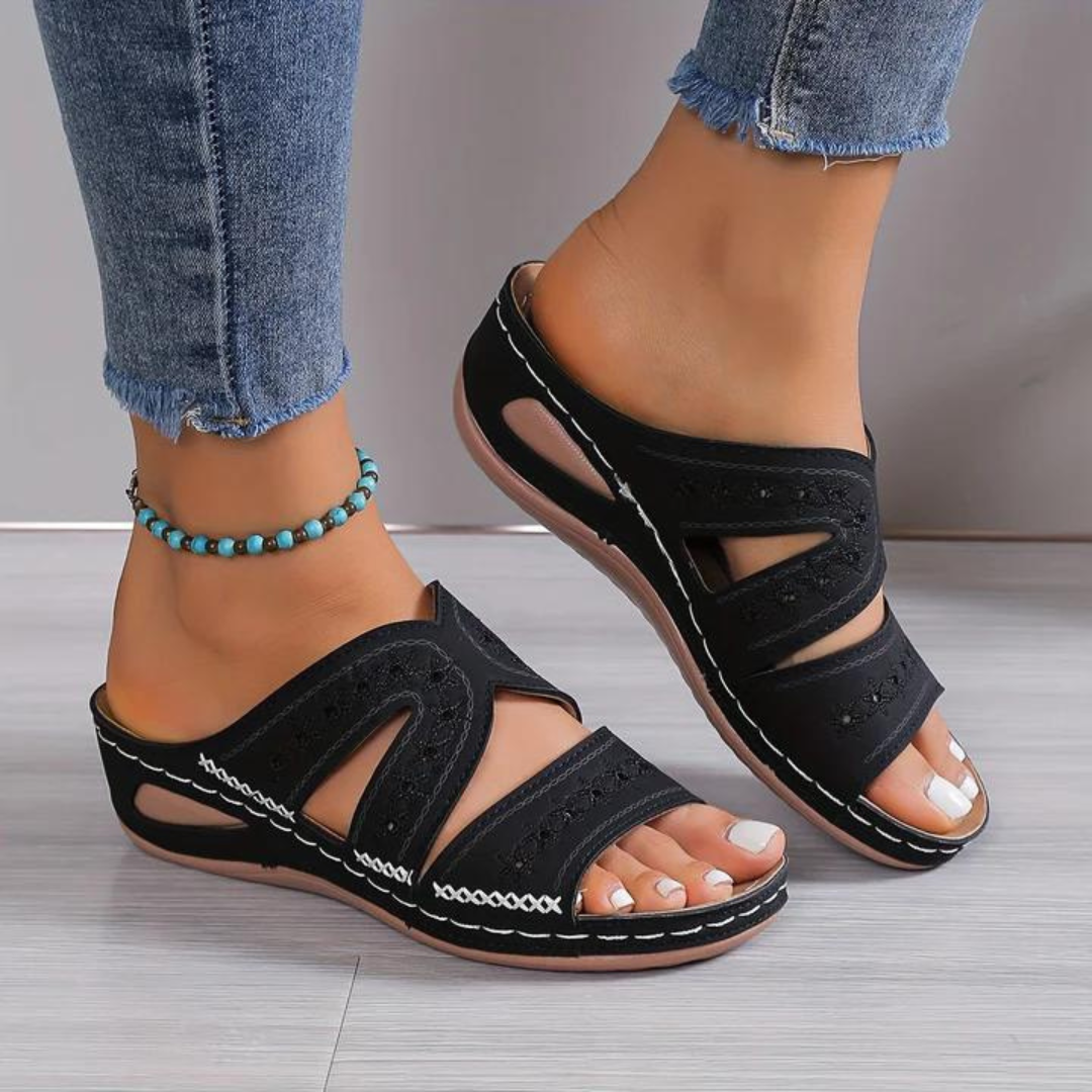 Rowena London women's orthopaedic comfort sandals with cushioned arch support
