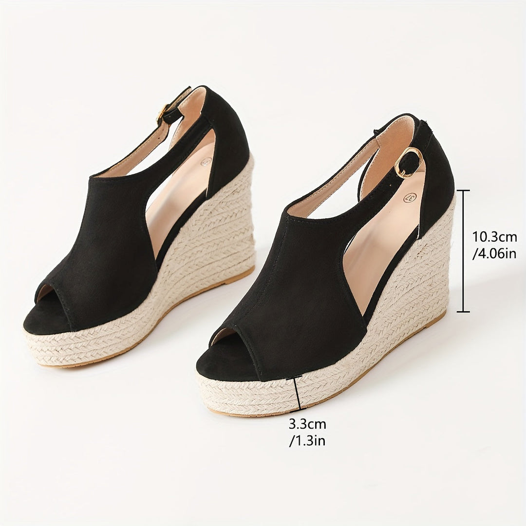 Estella Heeled Sandals with Flexible Strap and Cushioned Support