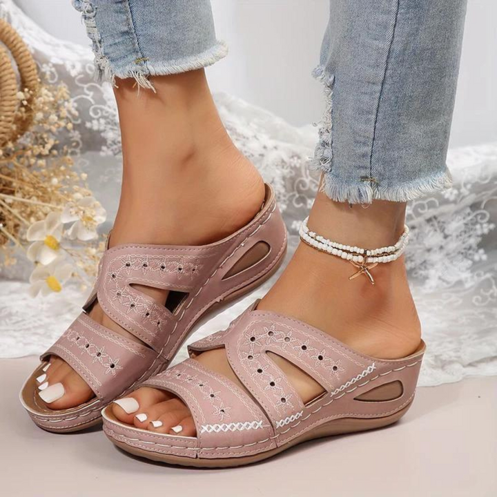 Rowena London women's orthopaedic comfort sandals with cushioned arch support