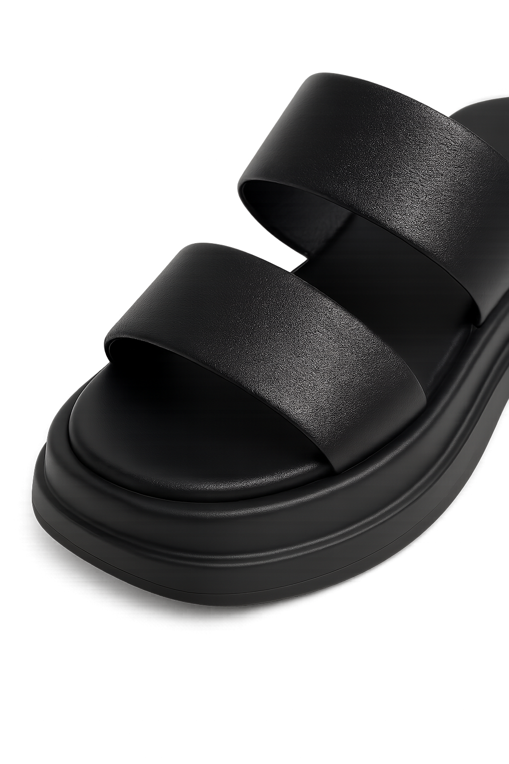 Women's High Heels — Calf Leather Sandals