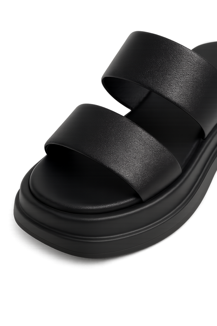 Women's High Heels — Calf Leather Sandals