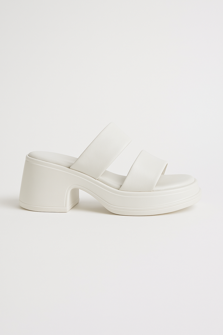 Women's High Heels — Calf Leather Sandals
