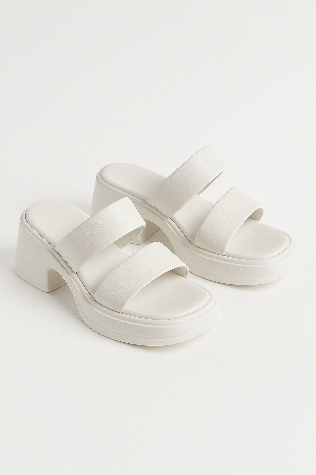 Women's High Heels — Calf Leather Sandals