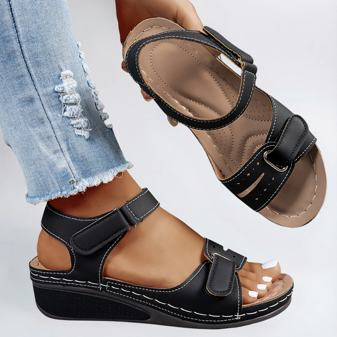 Rowena London women's orthopaedic comfort sandals with cushioned arch support