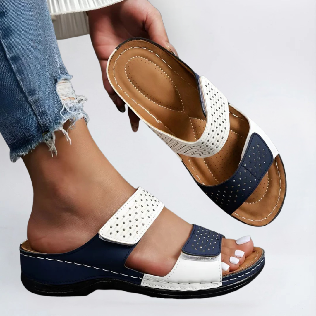 Rowena London women's orthopaedic comfort sandals with cushioned arch support
