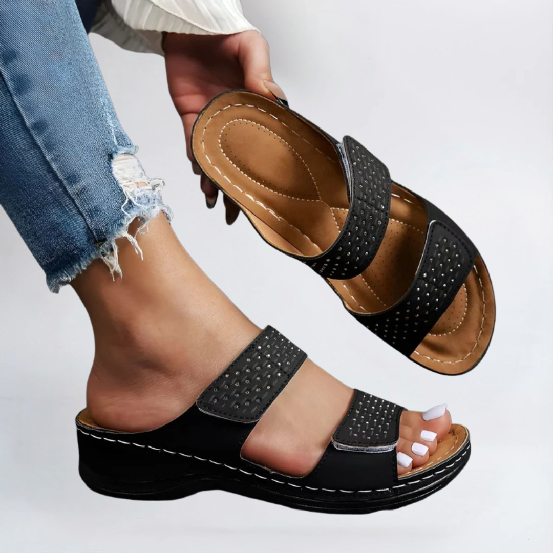 Rowena London women's orthopaedic comfort sandals with cushioned arch support