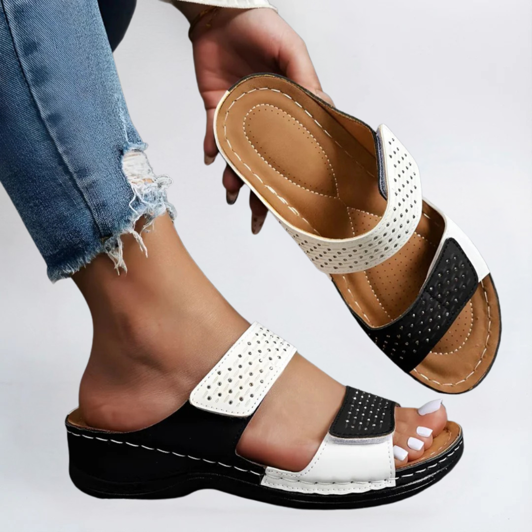 Rowena London women's orthopaedic comfort sandals with cushioned arch support