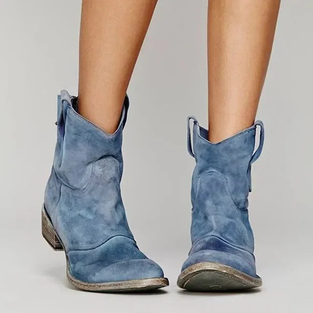 Women's Suede Boots — CYRINE