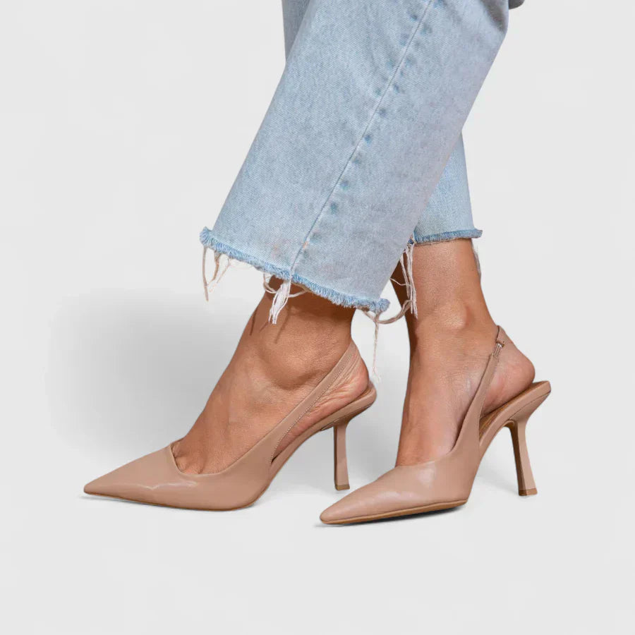 Matilda | Orthopaedic Heels Comfort — Beige Leather / 2.5