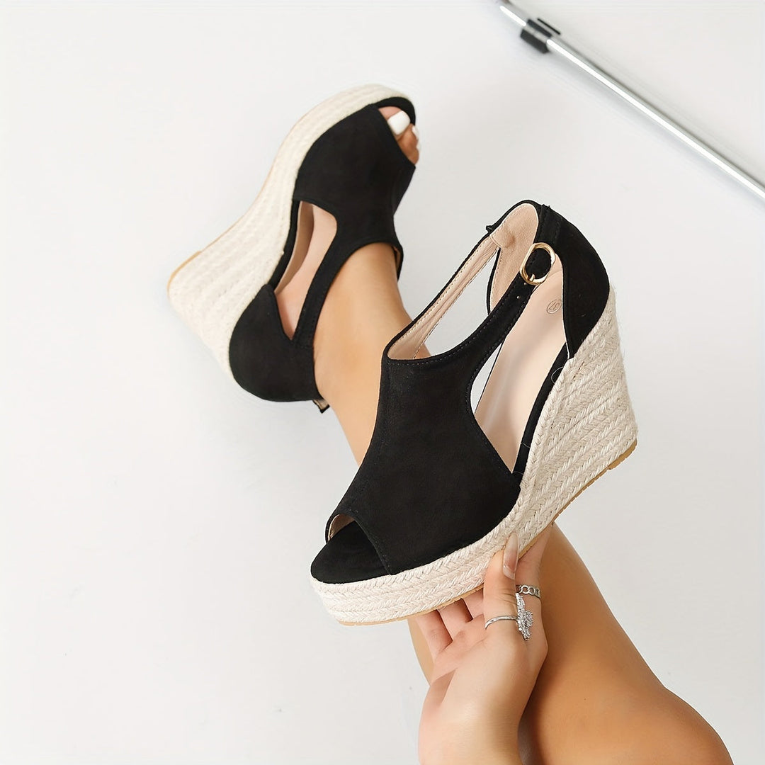 Estella Heeled Sandals with Flexible Strap and Cushioned Support