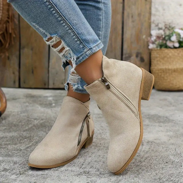 Women's Suede Boots — SYLARA