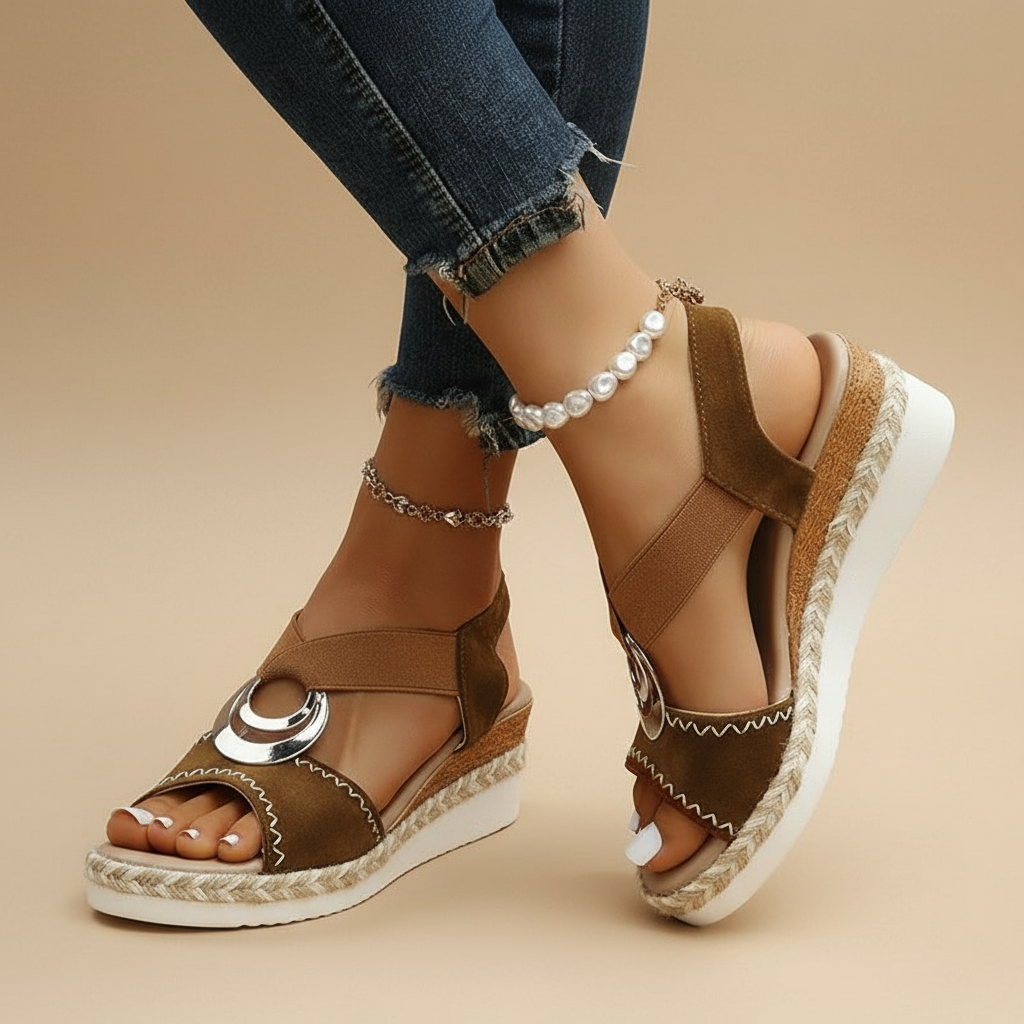 Rowena London women's orthopaedic comfort sandals with cushioned arch support