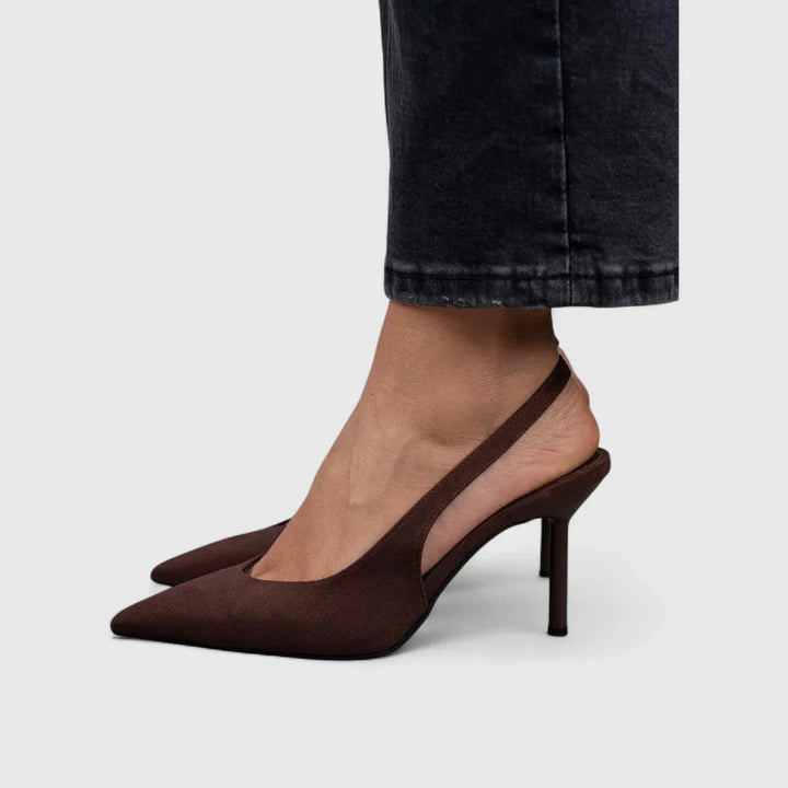 Matilda | Orthopaedic Heels Comfort — Brown Suede / 2.5