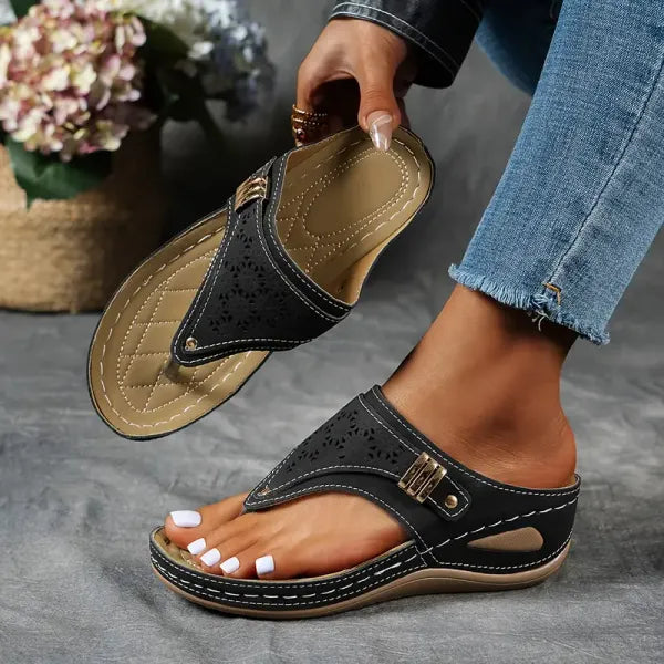 Rowena London women's orthopaedic comfort sandals with cushioned arch support
