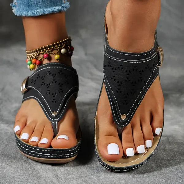 Rowena London women's orthopaedic comfort sandals with cushioned arch support