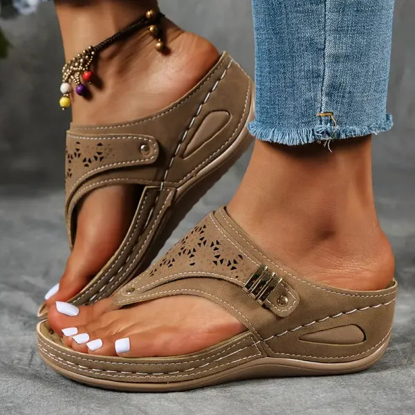 Rowena London women's orthopaedic comfort sandals with cushioned arch support